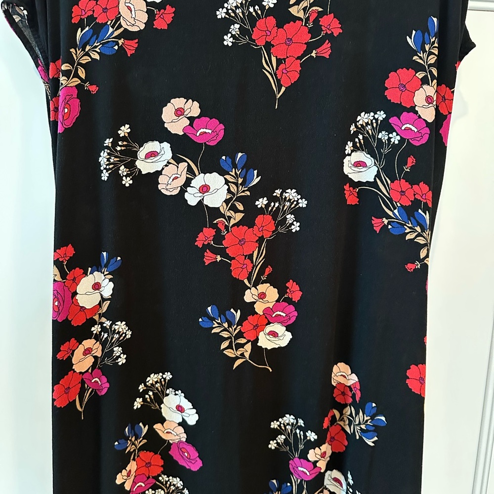 Popsugar black floral dress size L - Picture 9 of 11